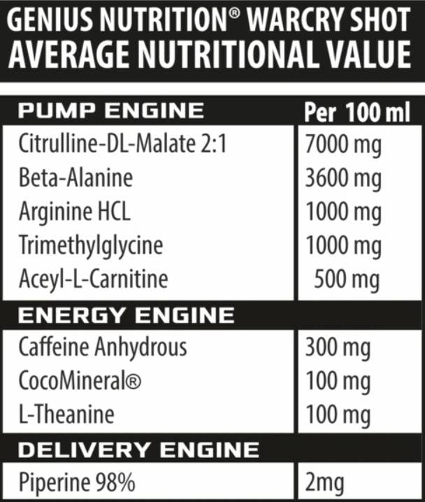 Warcry Shot - 100 ml