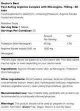 Rychle herecký komplex argininu | S nitrosiginem 750 mg - 60 tabletů