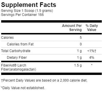 Fiberaid Larch Tree Arabinogalactan (AG) - 250 grams