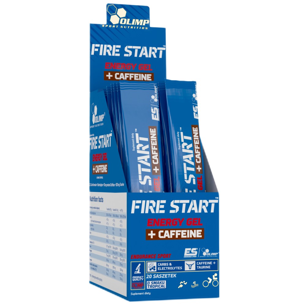 Fire Start Energy Gel + Caffeine 20 x 80 грама - Feel You