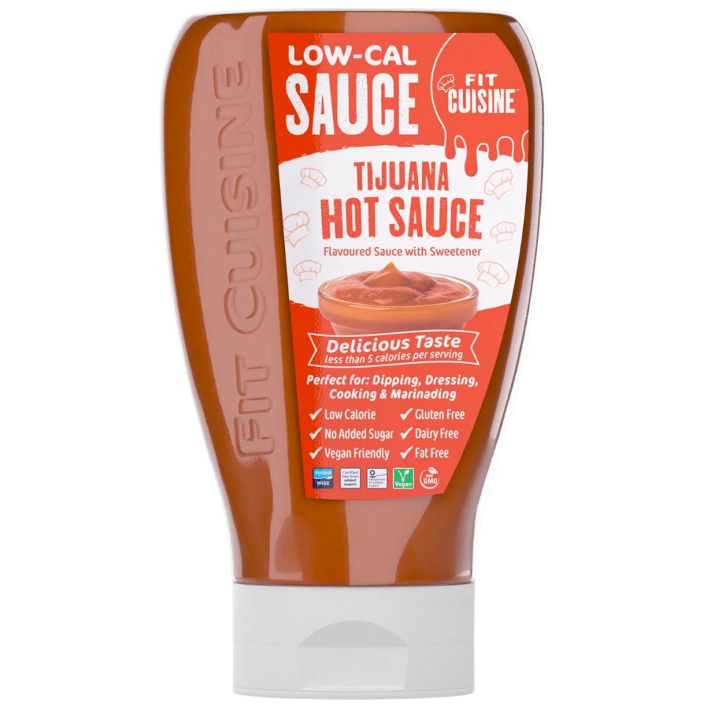 Fit keuken met een laag kal saus | Tijuana hot - 425 ml
