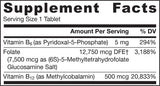 Folát Forte - Methyl Folate + Methyl B12 + P -5 -P - Folát 30 tablet