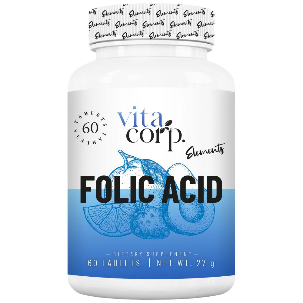 Ácido fólico 500 mcg - 60 tabletas