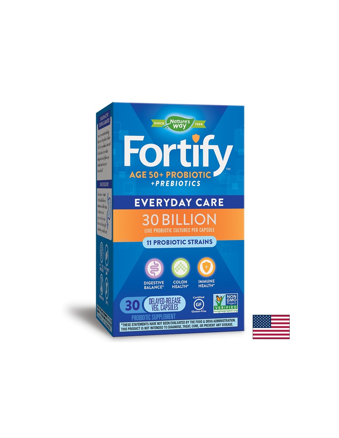 Fortify / primadophilius Alter 50+ Probiotesch / 30 Milliarden - 30 Kapselen