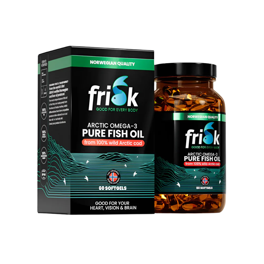 Arktesch pur-omega-3 vun 100% wild arktesche Féiwer-60 Kapselen