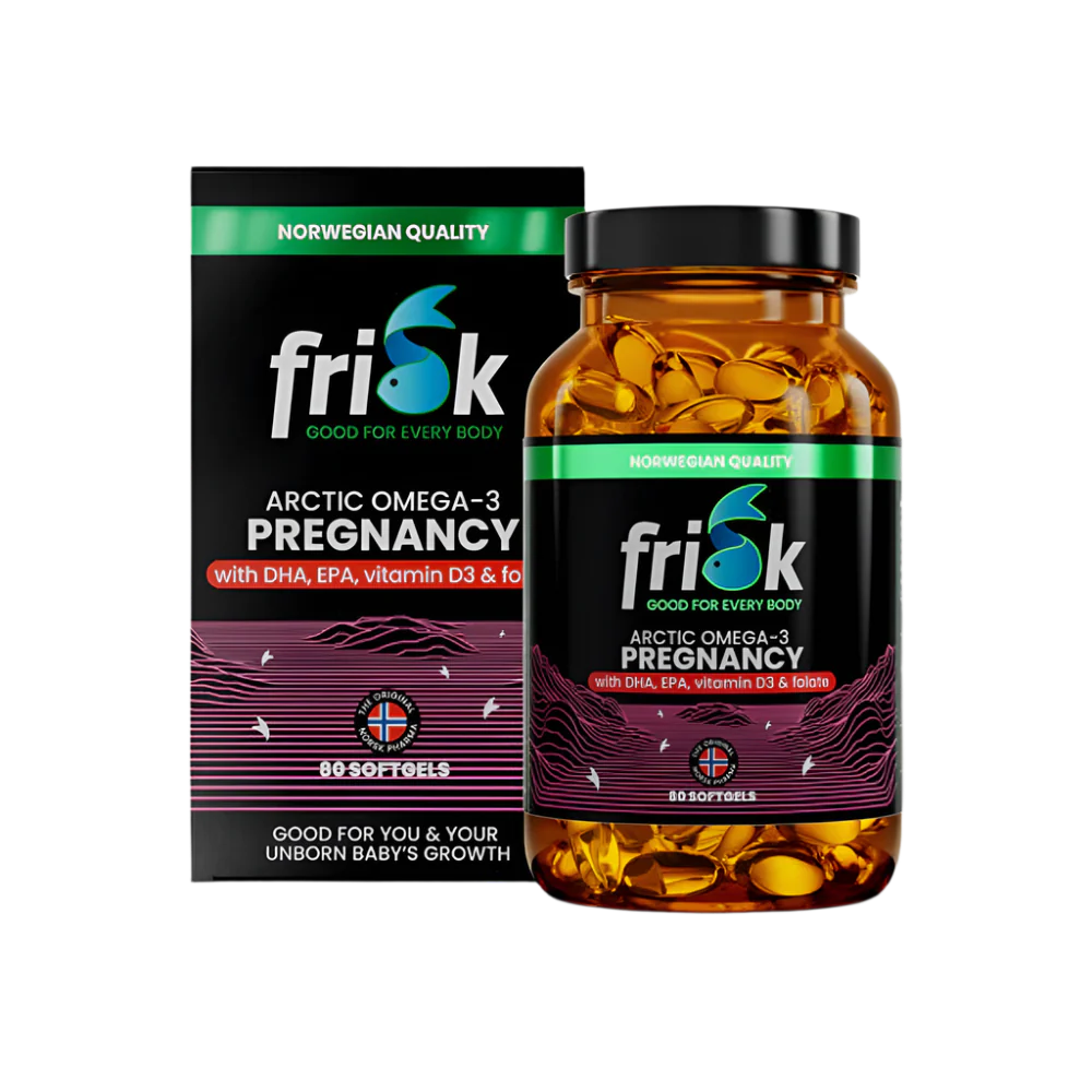 Arctic Pregnancy-Omega-3 in pregnant women-100% wild fever from Norway-80 capsules