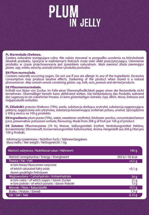 Frulove am Jelly | Plum - 1000 Gramm