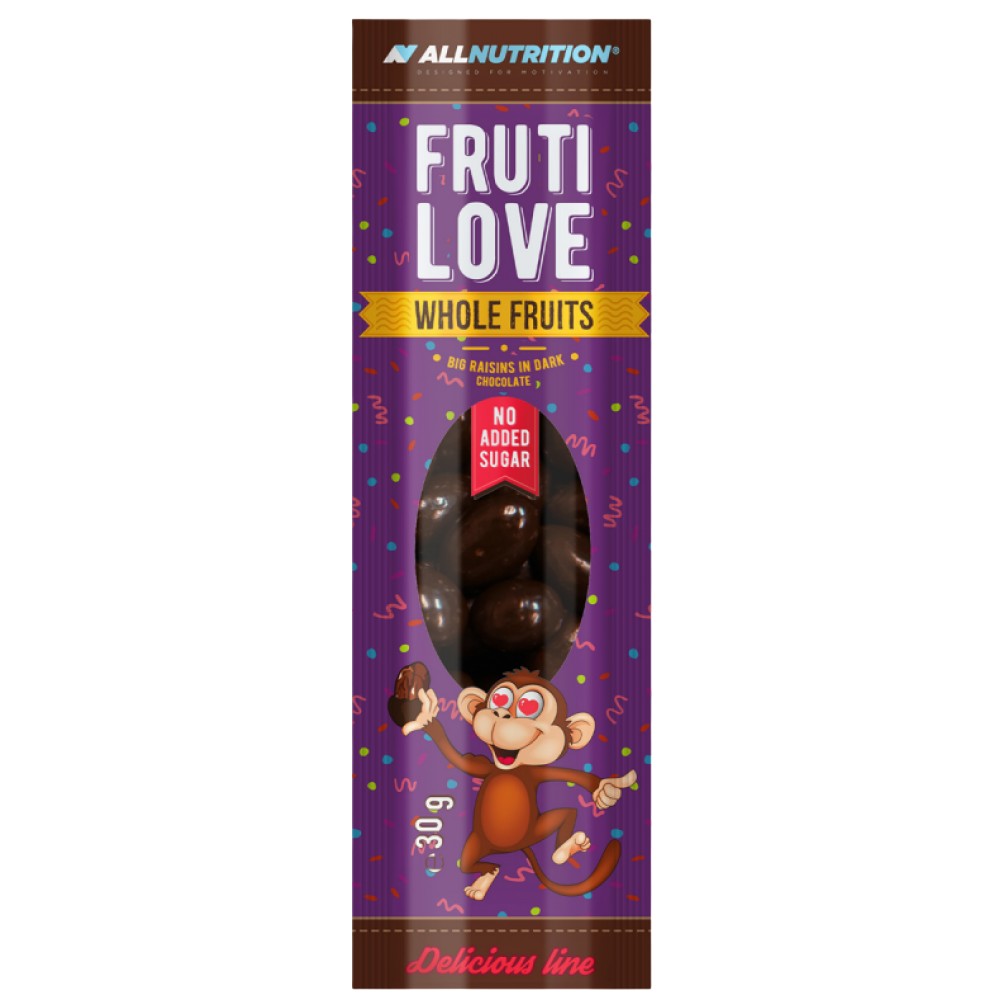 FrutiLove | Big Raisins in Dark Chocolate 30 grams