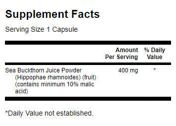 Full Spectrum Sea Buckthorn 400 mg - 60 capsules