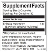 Full Spectrum Shiitake Mushroom 500 mg - 60 capsules