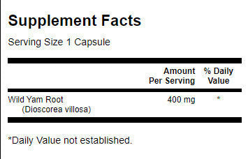 Full Spectrum Wild Yam 400 mg - 60 capsules