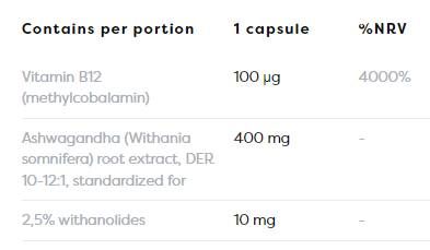 Ashwagandha Extra 400 mg - 60 капсули