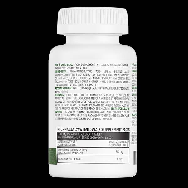 GABA 750 mg Plus 90 Tablets