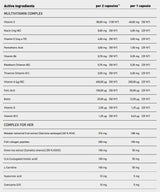 Fraen Multivitamin | Mat Fësch Collagen Peptids, Hyalurony Saier, COQ10, L -Carnitin, Cle & Gréng Téi - 90 Kapselen