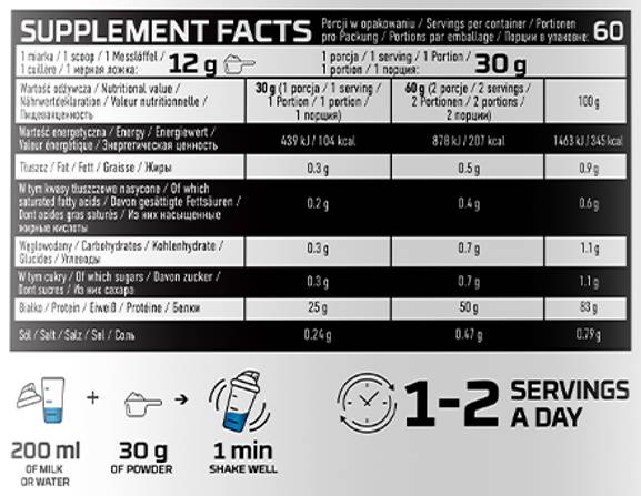 Whey Protein Isolate - 1800 grams