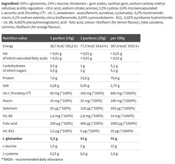Glutamine xplode - 500 Gramm