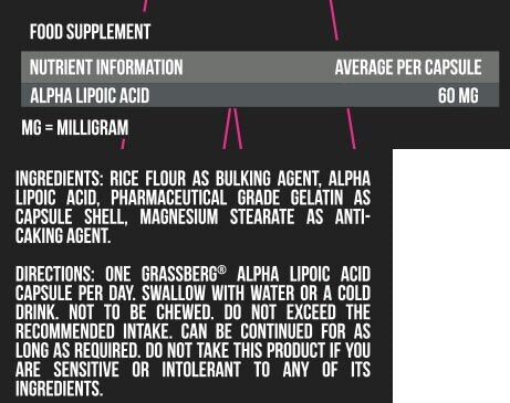 GRASSBERG Alpha Lipoic Acid / 60 Tabs