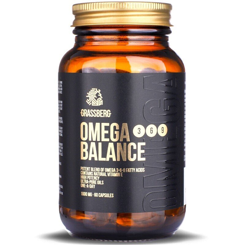 Grassberg Omega 3-6-9 Balans 1000 mg 60/90 czapek