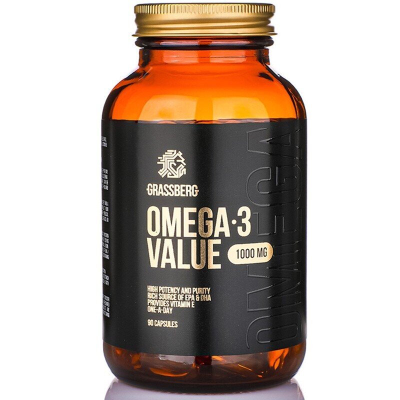 Grassberg omega-3 valor 1000 mg 60 tapas