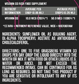 Grassberg Vitamin D3 kapky 400 IU 50 ml