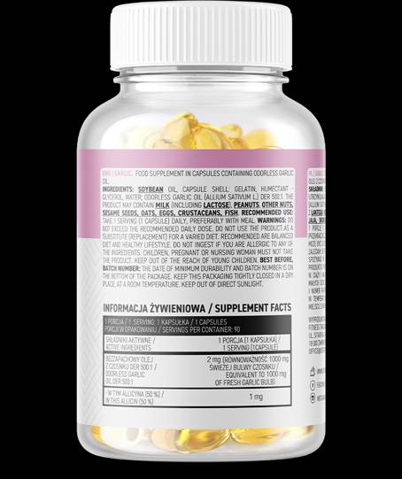 Garlic 1000 mg / Odorless 90 Gel capsules