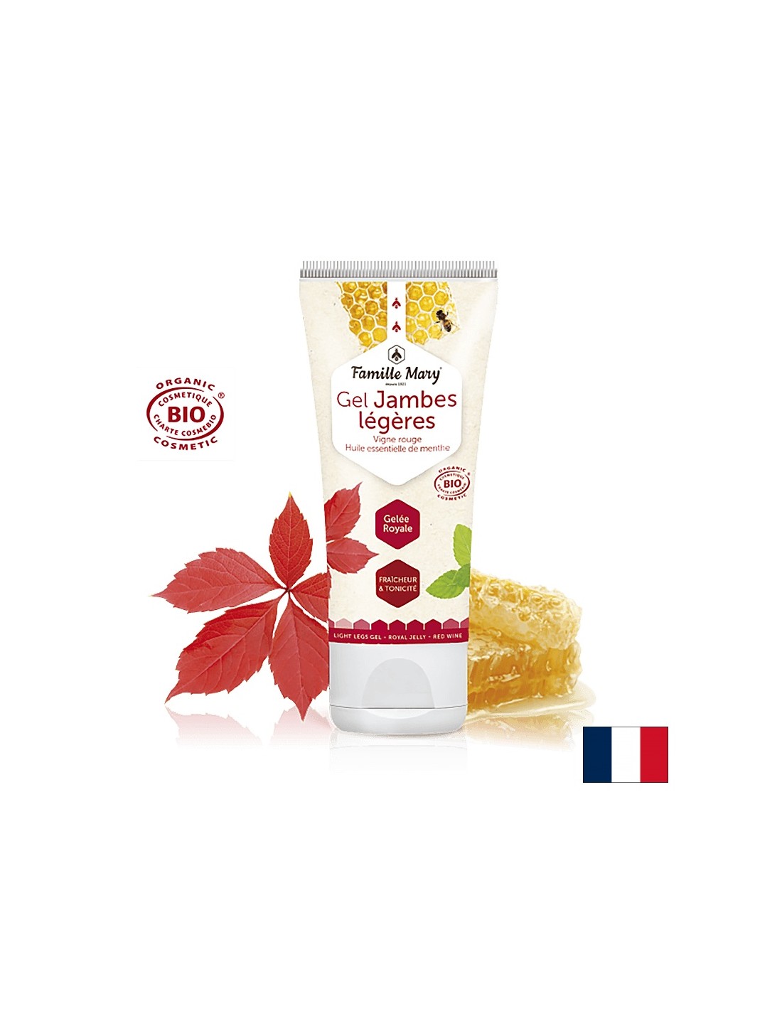 Relaxační gel pro „lehké“ nohy - gelový jambes legeres bio, 100 ml