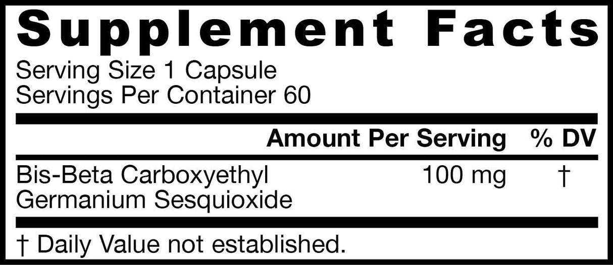 Germânio GE-132 100 mg 60 cápsulas