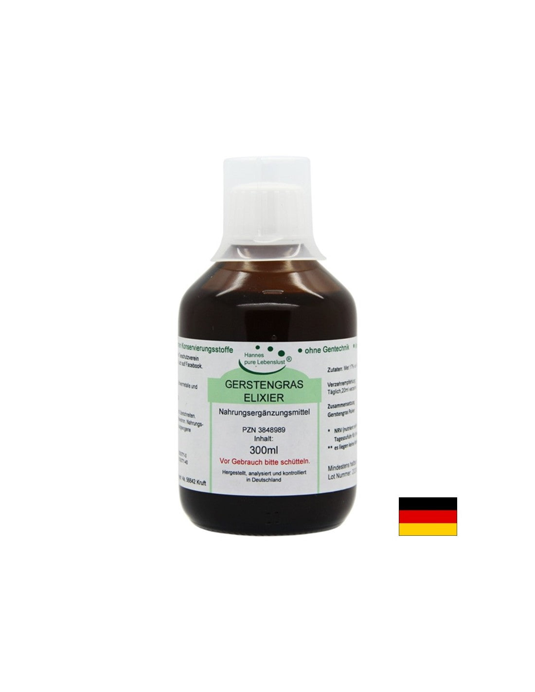 Gerstengras Elixier - Elixir of barley grass, 300 ml El Compra
