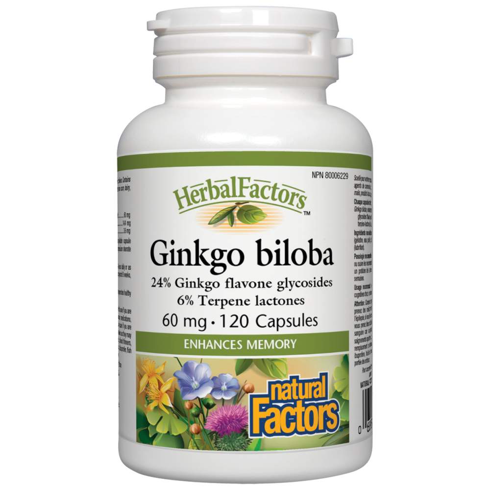 Ginkgo biloba 60 mg - 120 cápsulas