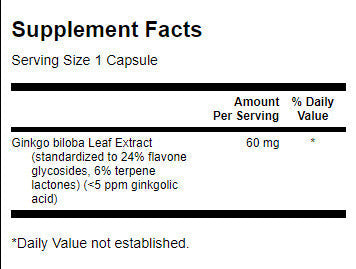 Extrakt z Ginkgo Biloba 60 mg - 30 tobolek