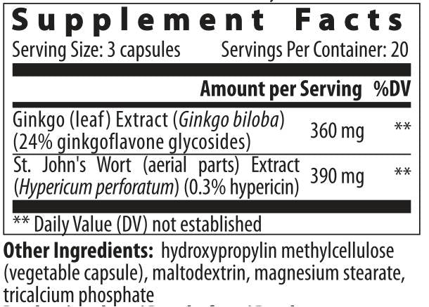 Ginkgo Hypericum - 60 capsule