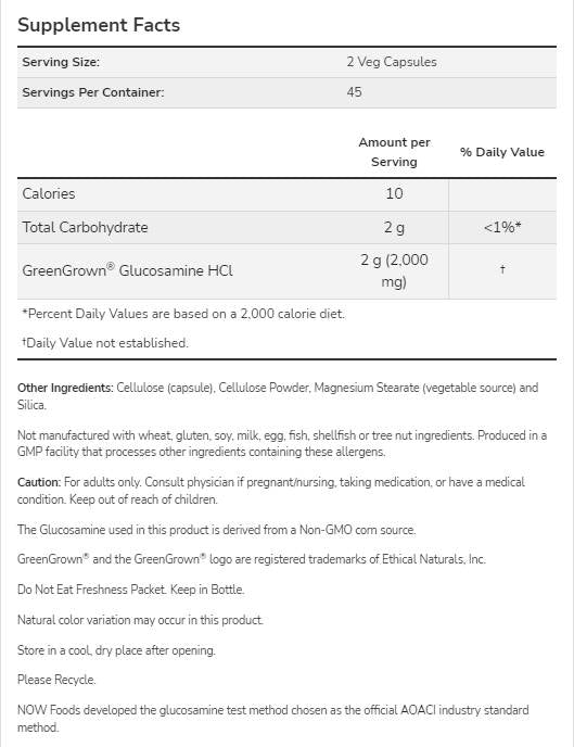 Glukosamine 1000 vegetaresch | Gringrown® - 90 Kapselen
