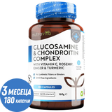 Glukosamin chondroitin /180 kapslí, 90 dní/ s kurkumou, zázvorem a vitamínem C <tc>Nutravita</tc>