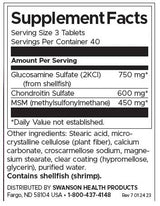 Glucosamine, chondroïtine & MSM - Hoogste sterkte - 120 tabletten