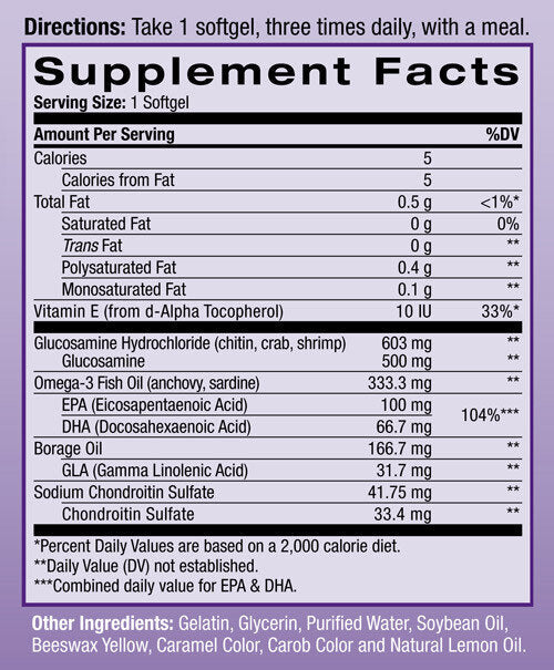 Gliukozamino omega 3 - 90 gelio kapsulės