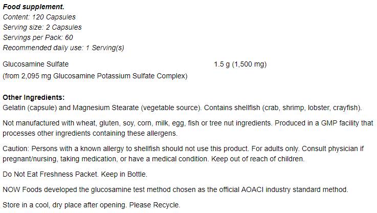 Glükosamiinsulfaat 750 mg - 240 kapslit