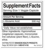 Ácido glutámico 500 mg - 60 cápsulas