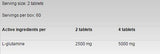 Glutamine 1250 - 120 Tablets