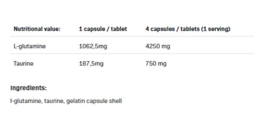 Glutamine 1250 XtraCaps - 360 capsules