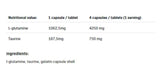 Glutamine 1250 XtraCaps - 360 capsules