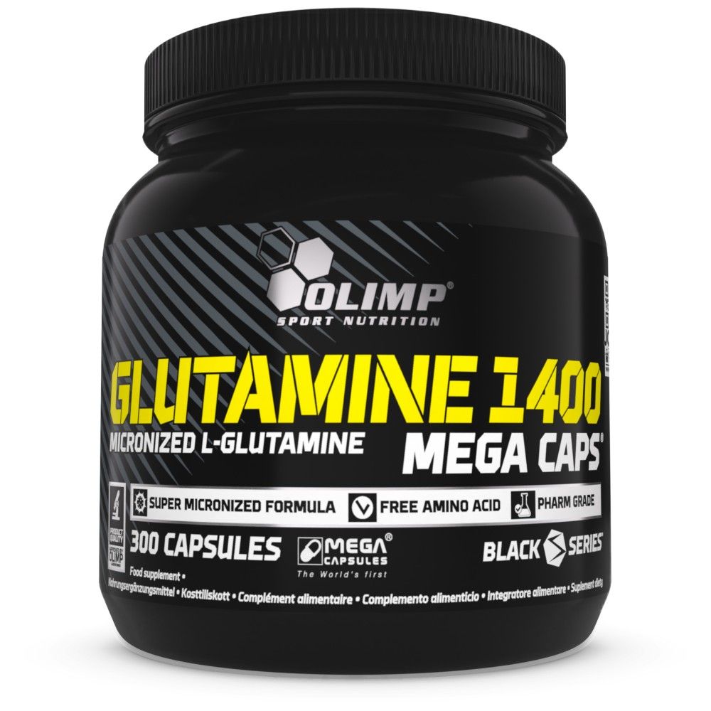 Glutamine Mega Caps 1400 - 300 capsules