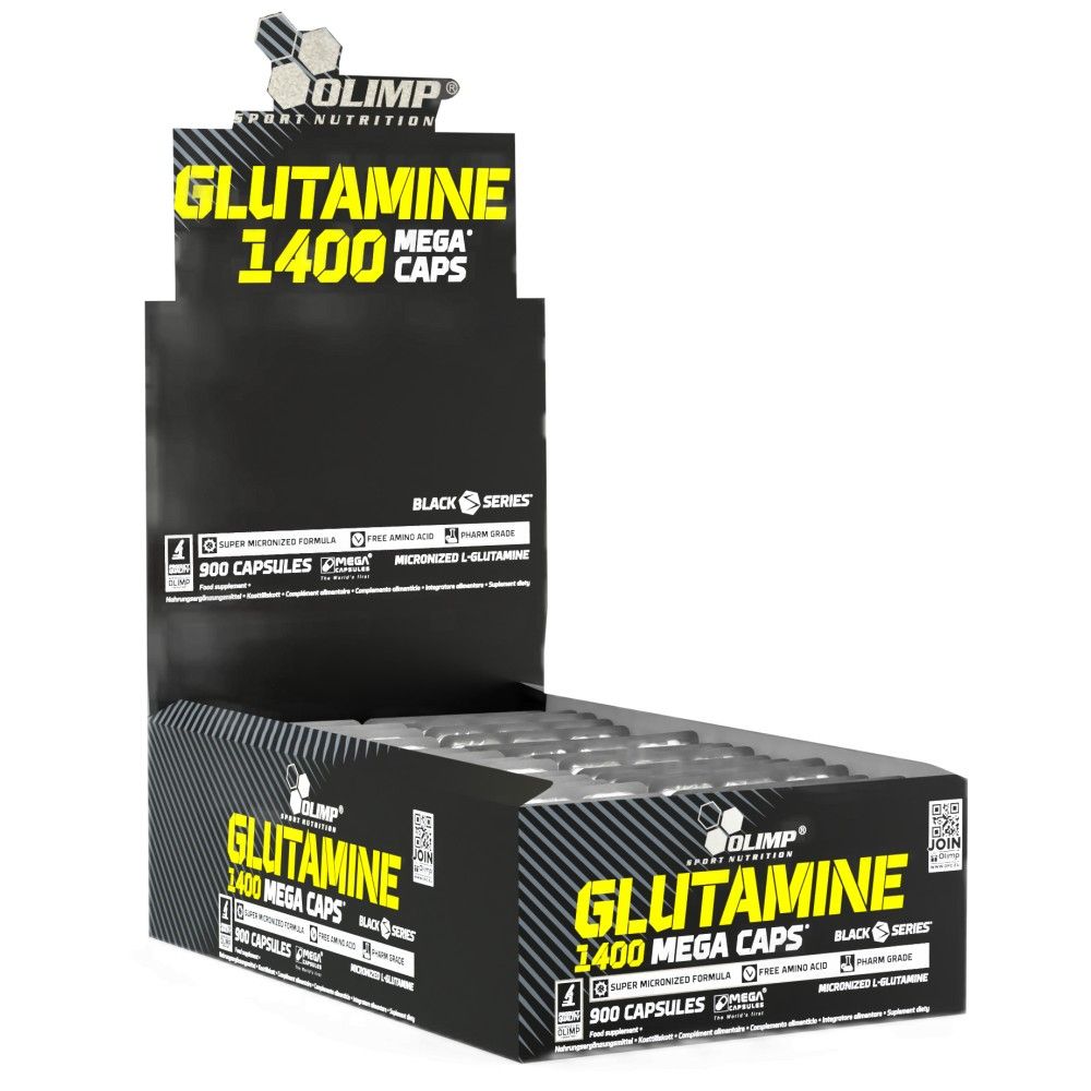 Glutamine Mega Caps 1400 - 30 x 30 capsules