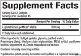 Glutathione lipomicel matrix 300 mg - 90 gelcapsules
