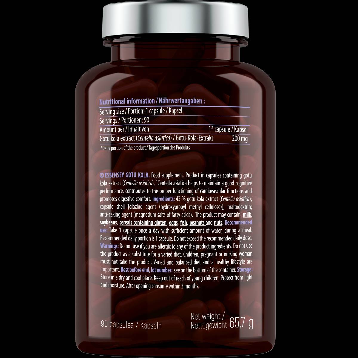 Gotu kola 200 mg - 90 cápsulas