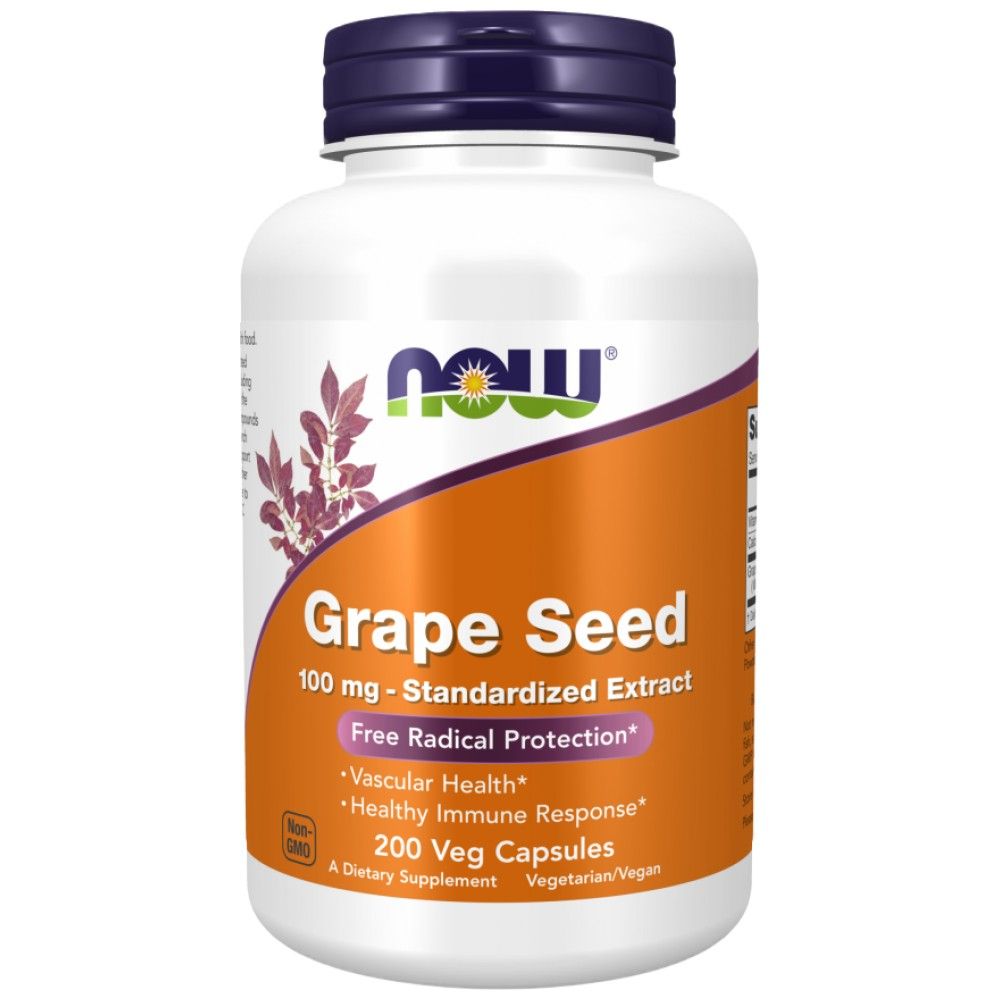 Grape Seed 100mg | Standardized Extract - 200 capsules