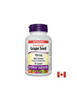 Grape Seed extrahéiert 100: 1 / Grappe vun 100 mg x 90 Kapselen Webber Naturs