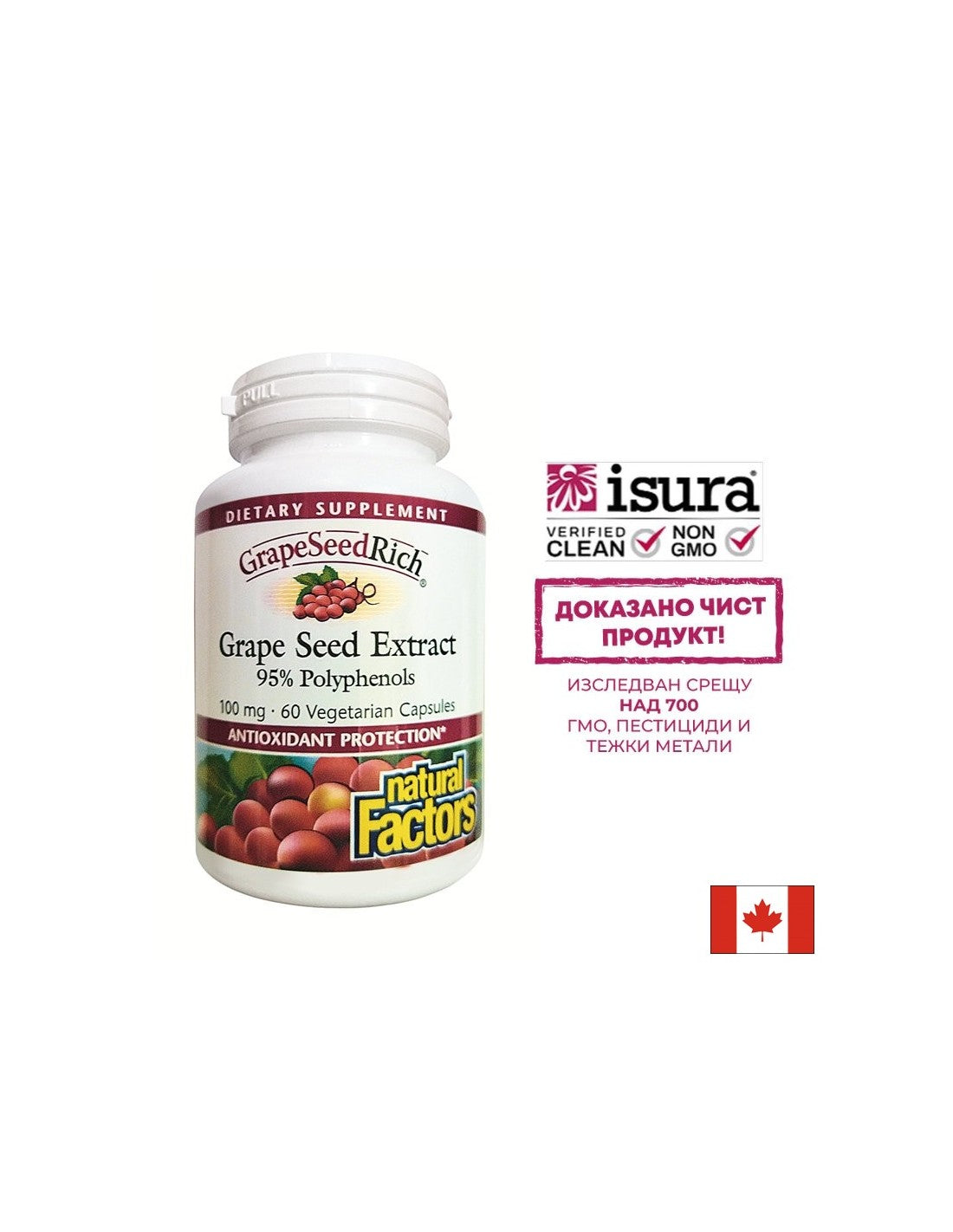 GrapseEederrich | Druivenzaadextract 100 mg - 60 capsules