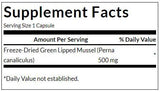 Zielony odmiany małży 500 mg / 60 czapek - 0