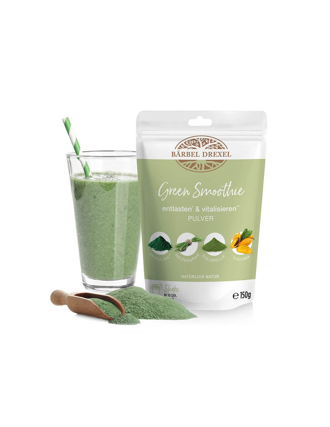 Green Smoothie / Green smoothie (mixture of green organic foods), 150 gr Bärbel Drexel