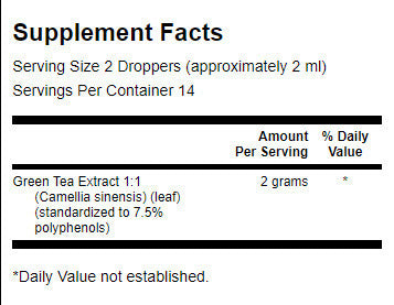 Green Tea Liquid Extract (Alcohol- & Sugar-Free) - 29.6 ml